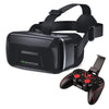 Gafas de realidad virtual VR SHINECON G04DA con ajuste de lente independiente para teléfonos de 5,5 a 7,2 pulgadas, modelo: G04DA+C8S con soporte.