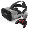 Gafas de realidad virtual VR SHINECON G07E (edición con auriculares) para teléfonos de 4,7 a 6,1 pulgadas, modelo: G07E+C8S con soporte.