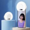 Mini luz de relleno recargable con clip para selfies D7 (blanca)