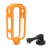 Marco protector para cámara Insta360 X6 con montura de tornillo de 1/4 y zapata fría (marco vertical naranja)