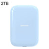 ZHITAI USB 3.2 Gen 2x2 SSD magnético portátil de estado sólido, compatible con grabación de vídeo ProRes 4K, capacidad: 2 TB (azul)