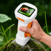 Microscopio digital portátil para niños con aumento de 1000x y pantalla IPS de 2,4 pulgadas (blanco y naranja)