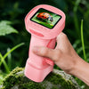 Microscopio digital portátil para niños con aumento de 1000x y pantalla IPS de 2,4 pulgadas (rosa)