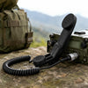 Micrófono con altavoz portátil TAC-SKY H250 de 6 pines con PTT para radios bidireccionales PRC-152 / PRC-148 (negro)