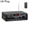 Amplificador de audio digital Bluetooth estéreo de 2 canales BT-298 Pro, enchufe: enchufe británico (negro)