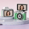 Mini cámara retro portátil M38 con pantalla abatible de 1,47 pulgadas y resolución 1080P (verde)