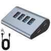 Hub USB 3.0 HAS-4A de 4 puertos USB-A (salida máx. de 5 Gbps) - Gris