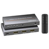 Divisor HDMI NK-HF3 1080P de 2 entradas y 1 salida con visualización dual y mando a distancia; compatible con función PIP (gris)