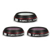 Juego de filtros de lente JSR serie RD para SJCAM SJC300 / 400 / 400 Pro; filtros: 3 en 1 (CPL, ND8, ND16/PL)
