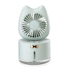 BD-MM1 gato forma de gato escritorio de escritorio recargable humidificador de humidificador (verde)