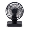Ventilador pequeño oscilante de escritorio portátil D606Y (negro)