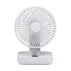 Ventilador pequeño oscilante de escritorio portátil D606Y (blanco)