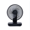 Ventilador de escritorio ajustable de cuatro velocidades portátil recargable USB D606 4W (negro)