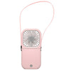 F20 galvanoplastia de mano de mano de escritorio portátil plegable mute USB colgante de cuello de colgaje (rosa)