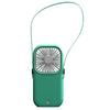 F20 galvanoplastia ventilador portátil de escritorio portátil plegable mute USB cuello colgante abanico (verde)