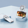 F30 electrochaplating ventilador portátil de escritorio portátil plegable mute USB cuello de colgante ventilador, versión mejorada (blanco)
