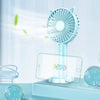 Ventilador eléctrico con soporte de escritorio portátil multifunción N10, con control de 3 velocidades (azul cielo)