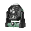 Ventilador portátil para exteriores X3 Ventilador de refrigeración por aire con carga USB con lámpara de noche LED (verde)