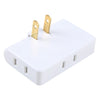 1 a 3 15A 180 grados Extensión de rotación Enchufe múltiple Mini toma de corriente inalámbrica delgada, Enchufe de EE. UU., CA 110-220V (Blanco)