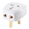 005HKD Cargador de viaje con adaptador de corriente para servidor de computadora con enchufe universal portátil, enchufe para el Reino Unido (blanco)