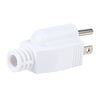 Adaptador de enchufe de enchufe de viaje universal de pared de CA macho de EE. UU. (Blanco)