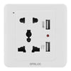 Enchufe de pared estándar universal con 2 puertos USB