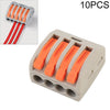 Conector de cableado arquitectónico de la serie PCT de 4 puertos de 10 Uds.
