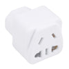 Adaptador de corriente portátil universal de cinco orificios WK a C13-C14 (blanco)