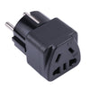 Adaptador de corriente portátil universal de cinco orificios WK a enchufe de la UE