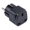 Adaptador de corriente portátil de Reino Unido a enchufe de la UE