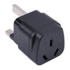 Adaptador de corriente portátil de tres orificios AU a UK con fusible