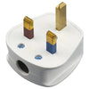 Enchufe de cableado de alimentación de tres clavijas 13A con tubo de fusible, enchufe británico