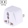 Enchufe universal portátil para cargador de viaje con adaptador de corriente de enchufe de EE. UU. (Blanco)