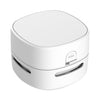 3W Hardcover Style Style Portátil Handheld Mini Mini Desktop Aspirador (blanco)