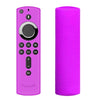 Cubierta de control remoto de silicona lavable con textura antideslizante para el control remoto de Amazon Fire TV (púrpura)