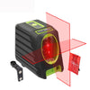 BOX-1R 1V1H 40mW y 10mW Nivel láser de haz rojo de 2 líneas que cubre paredes y pisos (rojo)