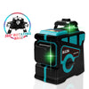 Hilda LS055 Nivel láser 12 líneas 3D Autonivelación 360 Nivel vertical horizontal transversal Haz verde