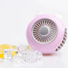 LORDNINO SBF003 Ventilador eléctrico portátil de carga USB de 3 W con pulsera magnética, control de 3 velocidades (rosa)