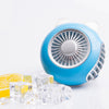 LORDNINO SBF003 Ventilador eléctrico portátil de carga USB de 3 W con pulsera magnética, control de 3 velocidades (azul)