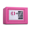 17E Home Mini caja de bloqueo de seguridad electrónica Caja de seguridad para gabinete de pared sin función de monedas (rosa)