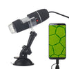 1600X Lupa HD 0.3MP Sensor de imagen 2 en 1 Microscopio digital USB con 8 LED y soporte profesional