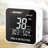 Detector de purificación en tiempo real de calidad del aire de escritorio con carga micro USB SNDWAY SW-825 con pantalla LED HiD, aviso de alarma de soporte