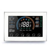 BHP-8000-W 3H2C Bomba de calor inteligente para el hogar Termostato de carcasa de espejo de habitación redonda con placa adaptadora y sin WiFi, CA 24 V (blanco)