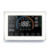 BHP-8000-WIFI-W 3H2C Bomba de calor inteligente para el hogar Termostato de carcasa de espejo de habitación redonda con placa adaptadora y WiFi, CA 24 V (blanco)