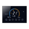 BHT-8000-GC Control de calefacción de caldera de agua / gas Ahorro de energía y respetuoso con el medio ambiente Smart Home Pantalla negativa Pantalla LCD Termostato de habitación redonda sin WiFi (Negro)