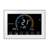 BHT-8000-GC Control de calefacción de caldera de agua / gas Ahorro de energía y respetuoso con el medio ambiente Smart Home Pantalla negativa Pantalla LCD Termostato de habitación redonda sin WiFi (Blanco)