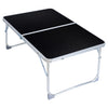 Alfombrilla de plástico ajustable, portátil, mesa para computadora portátil, soporte plegable, escritorio de lectura para computadora, bandeja de cama (negro)