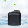 Ventilador USB de cintura colgante creativo portátil con tres velocidades de viento ajustables (negro)
