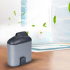 Ventilador USB de cintura colgante creativo portátil con tres velocidades de viento ajustables (gris)