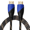1.8m HDMI 1.4 Versión 1080P Tejido Net Line Blue Black Head HDMI Macho a HDMI Macho Audio Video Conector Adaptador Cable